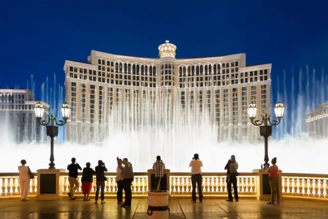 La fuente del hotel Bellagio