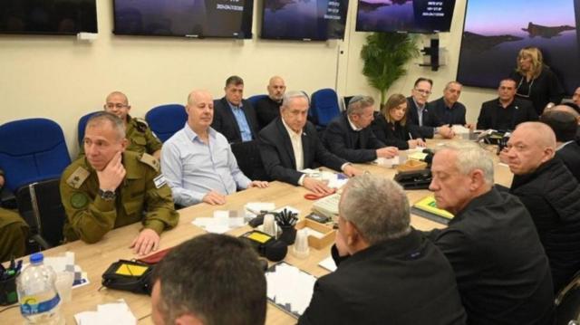 اجتماع لحكومة الحرب الإسرائيلية