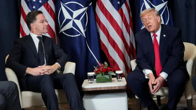 Donald Trump, 21 Ocak'ta İsviçre'nin Davos kentinde düzenlenen Dünya Ekonomik Forumu'nda NATO Genel Sekreteri Mark Rutte ile ikili bir görüşme gerçekleştirdi.