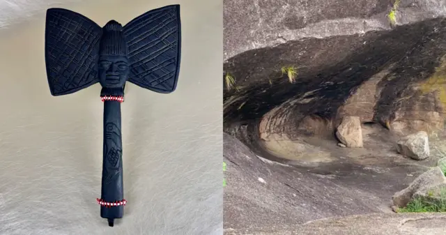 Aworan iyara Sango lori oke Iya Mọpo