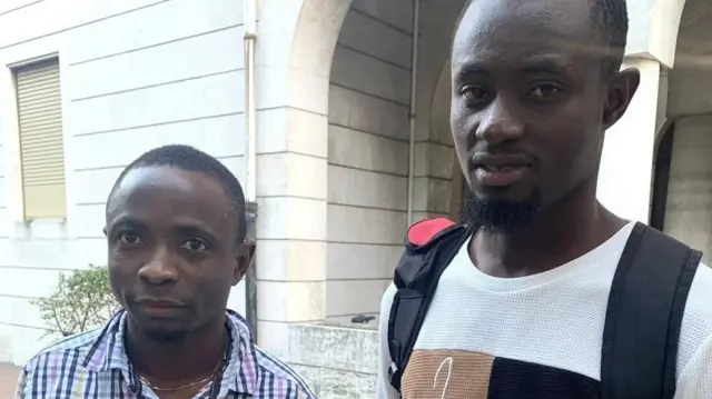 Odion Eboigbe (izquierda) and Boubacar Touré (derecha),