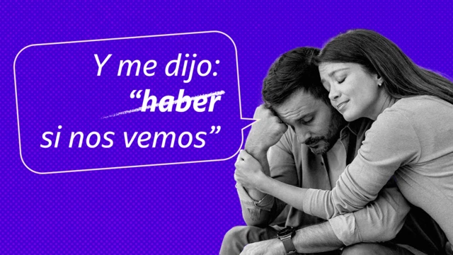 Meme de dos personas abrazándose, uno de ellos triste y diciendo: "Y me dijo haber (tachado) si nos vemos"