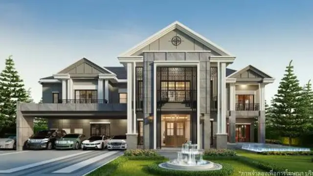 ตัวอย่างบ้านในหมู่บ้านแกรนด์ บางกอก บูเลอวาร์ด สุขุมวิท ซอยแบริ่ง-ลาซาล 