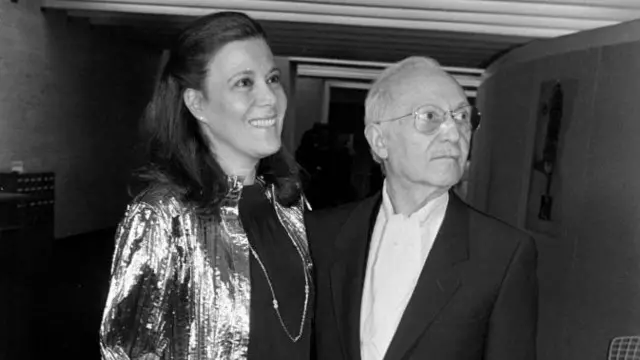 Anna y Lee Strasberg en Nueva York en 1981