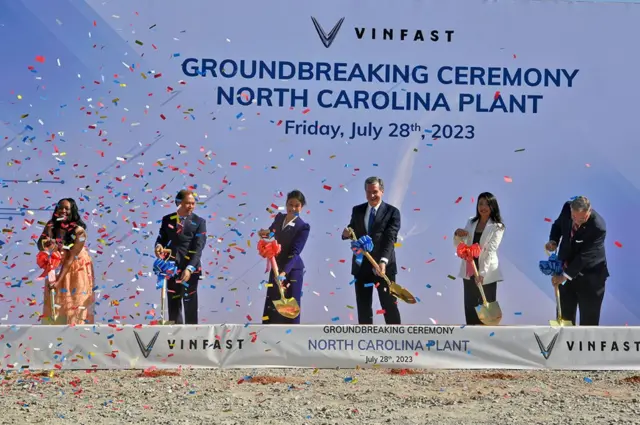 VinFast đã làm lễ động thổ nhà máy tại Mỹ năm 2023 