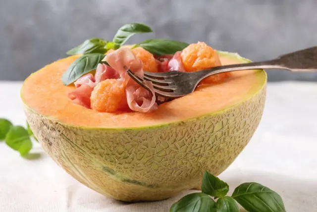 Melon au jambon