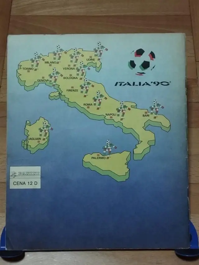 album sa sličicama za svetsko prvenstvo u Italiji 1990.