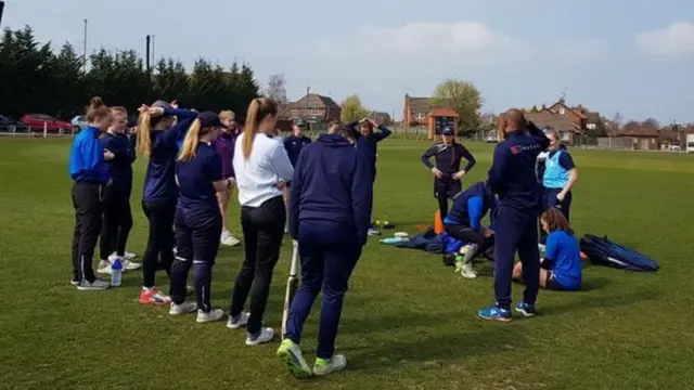 Tharindu with Yorkshire Cricket Club