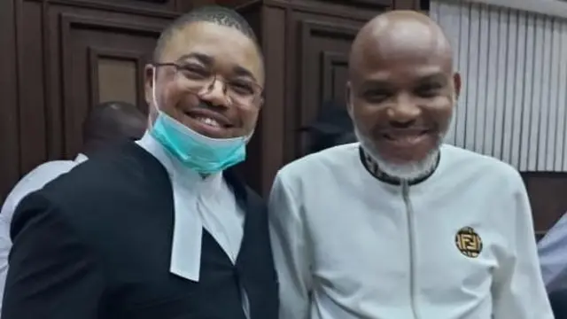 I﻿feanyi Ejiofor bụ ọkaiwu Nnamdi Kanu ekwuola na gọọmentị Naịjirịa kwesịrị ịbu ụzọ tọhapụ Kanu tupu ekwuwe ihe ọzọ. 