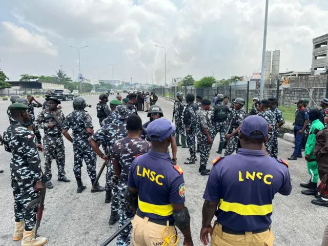 Àwọn ọlọ́pàá ní Lekki Tollgate