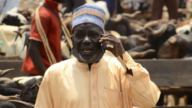 Man making a phone call