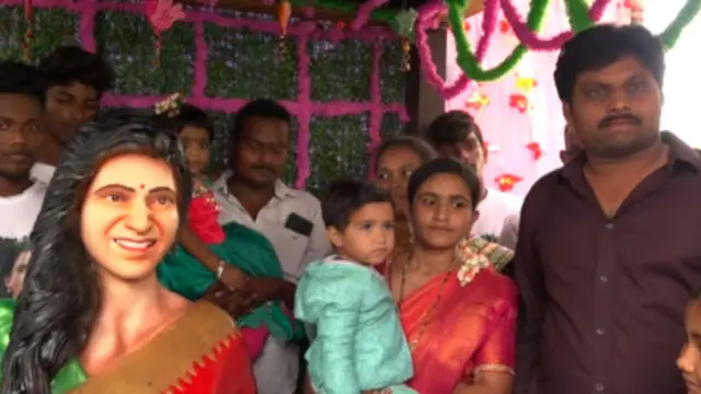 நடிகை சமந்தாவுக்கு கோவில்