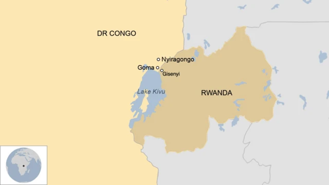 Goma na Gisenyi ni imijyi ifatanye, buri ruhande ruvuga ko indege yarashwe iri mu kirere cy'igihugu cyarwo