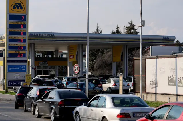 редови за гориво у северној македонији