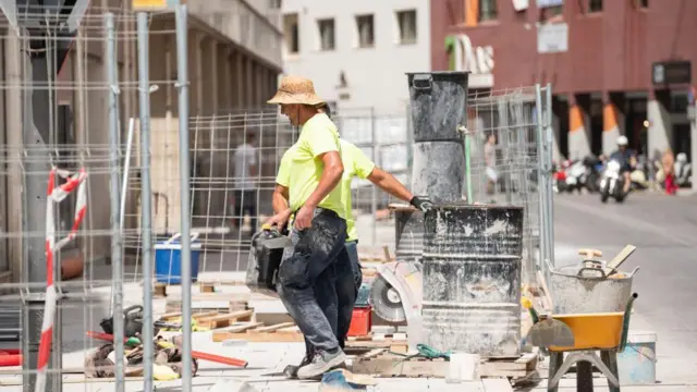 Trabajadores de obra