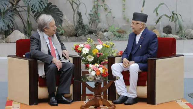 विपक्षी दलका नेता केपी ओलीसँगको भेटवार्ता 