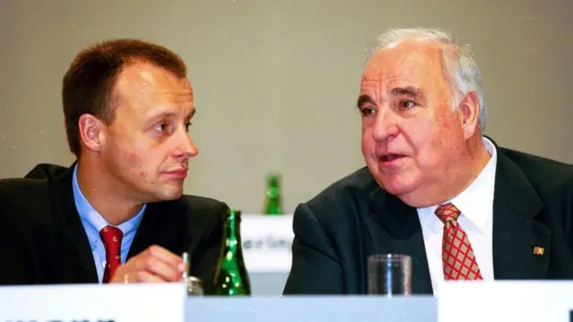 Friedrich Merz y Helmut Kohl.