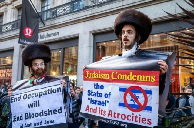 लंदन में यहूदियों का प्रदर्शन