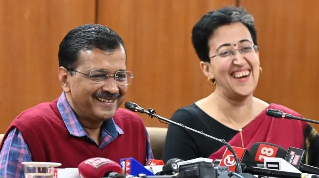 ਅਰਵਿੰਦ ਕੇਜਰੀਵਾਲ ਅਤੇ ਆਤਿਸ਼ੀ