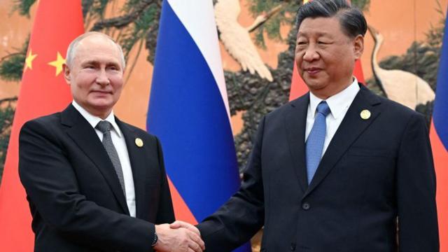 Путін і Сі під час зустрічі в Пекіні у жовтні 2023 року