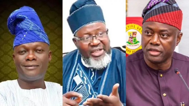 Teslim Folarin, Adebayo Shittu ati Seyi Makinde