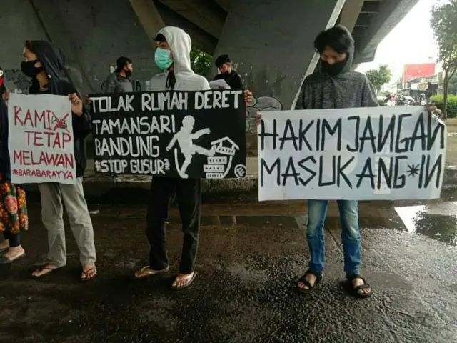 Demonstrasi tolak penggusuran