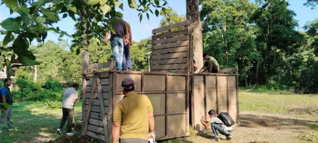 पुष्पा र अञ्जलीलाई यही खोरमा राखेर कोशीटप्पु लगिने छ