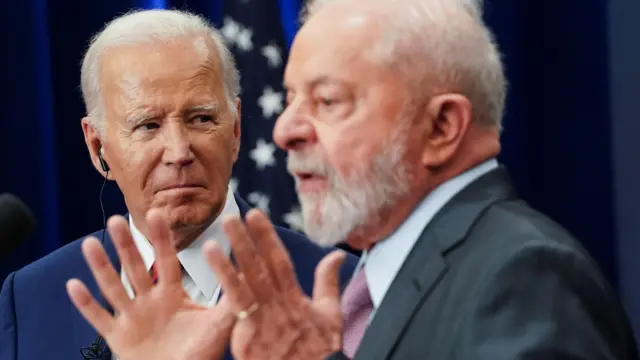 Lula e Biden em encontro em Nova York em setembro de 2023