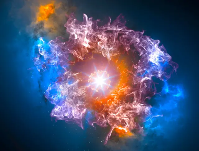 Ilustración imaginada del Big Bang