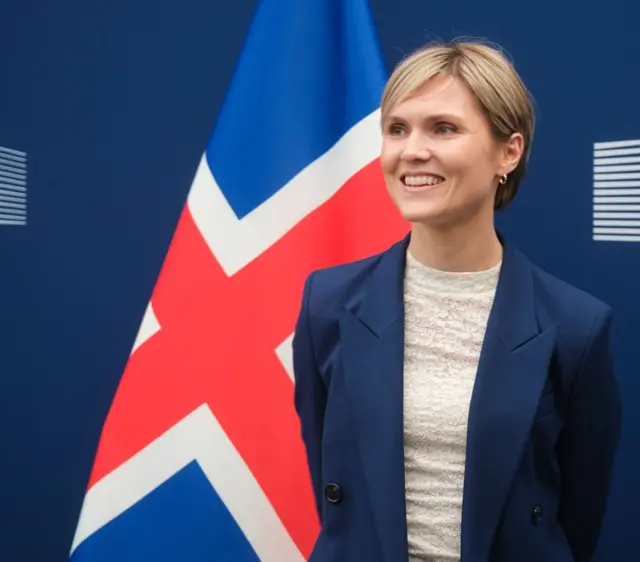 رئيسة وزراء أيسلندا كريسترون ميول فروستادوتير