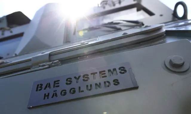 Logo BAE Systems Hägglunds.