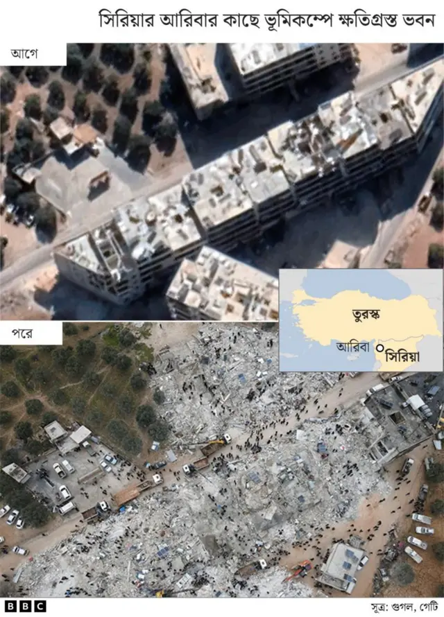 বহু ভবন ধ্বসে মাটির সাথে মিশে যায় এ ভূমিকম্পে 