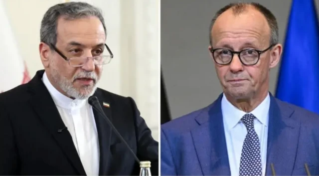 فردریش مرتس، صدراعظم آلمان و عباس عراقچی، وزیر خارجه ایران 