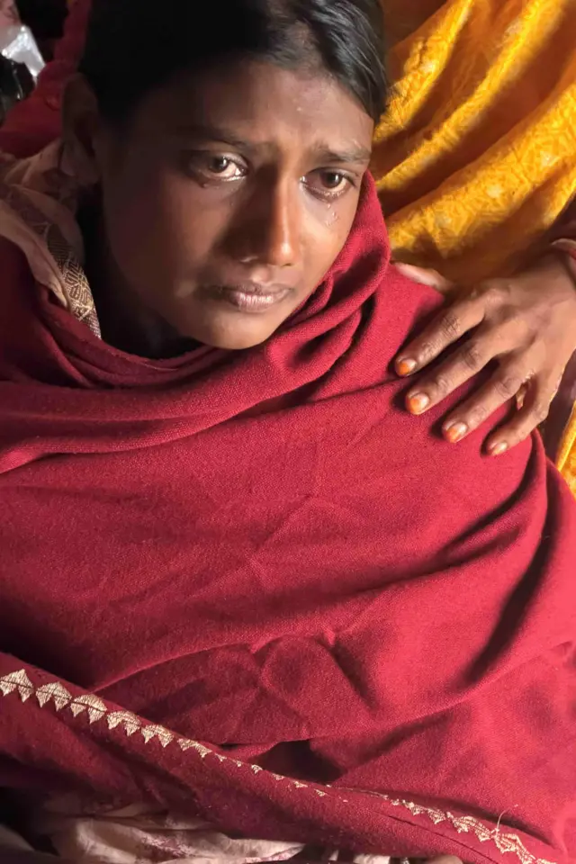 Meghna Das wife of Dipu Chandra Das, who was brutally murdered by a mob after being accused of insulting religion
Photo: Shahidul Alam/Drik/Majority World
