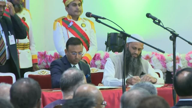 বঙ্গভবনে শপথ অনুষ্ঠানে দুই প্রতিমন্ত্রী 