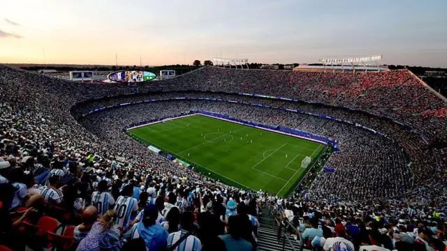 Ikibuga ca Kansas City, aho Argentine yakiniye na Algérie mu gikombe c’Isi.