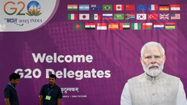 दिल्ली में जी-20 सम्मेलन की तैयारी.