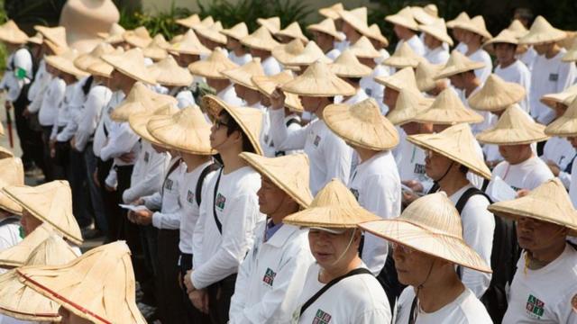 Manifestantes chineses