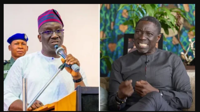 Gomina ipinlẹ Edo, Monday Ighodalo ati alatako rẹ; Asue Ighodalo ti ẹgbẹ oṣelu PDP.