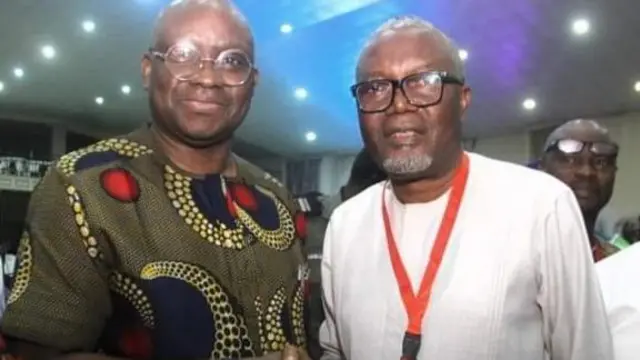 Former govnor Ayo Fayose and PDP governorship candidate