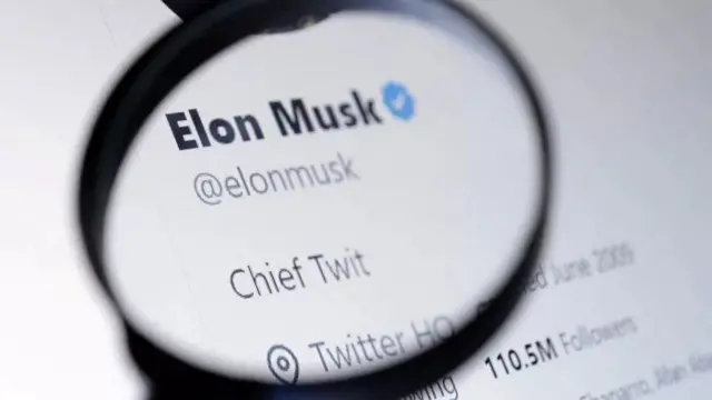 Blue tick kuri Elon Musk