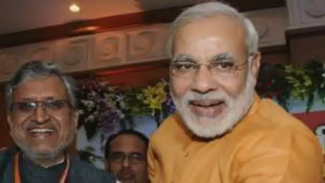 सुशील मोदी और नरेंद्र मोदी