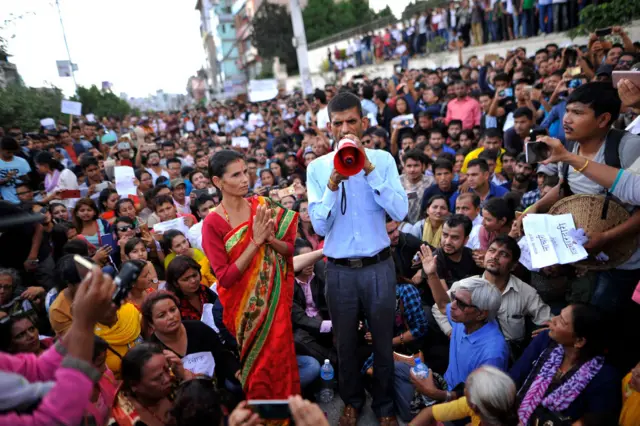 न्यायको मागसहित प्रदर्शन