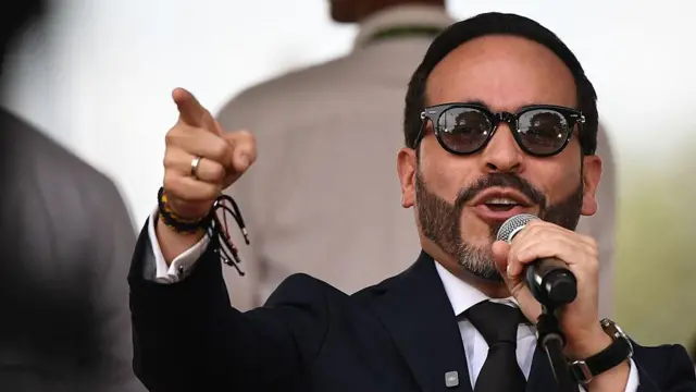 De la Espriella en un discurso en Medellín el pasado 20 de julio.