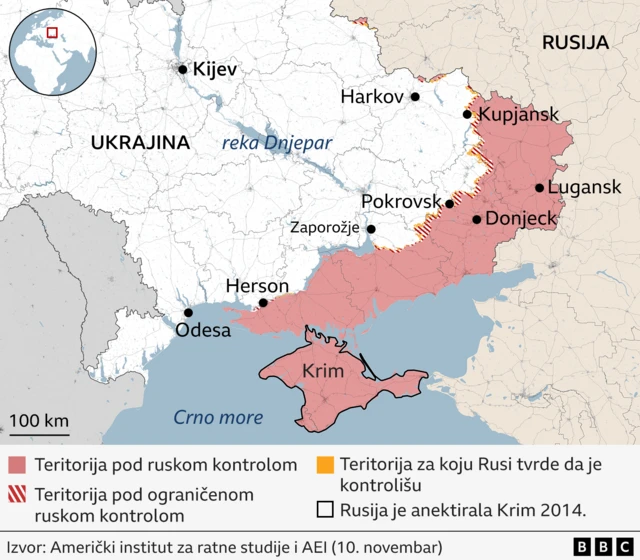 ukrajinski front, šta su rusi osvojili