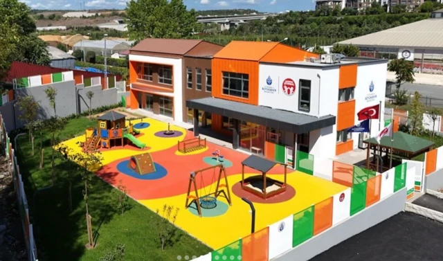 İBB'nin açtığı yeni kreşlerden biri.