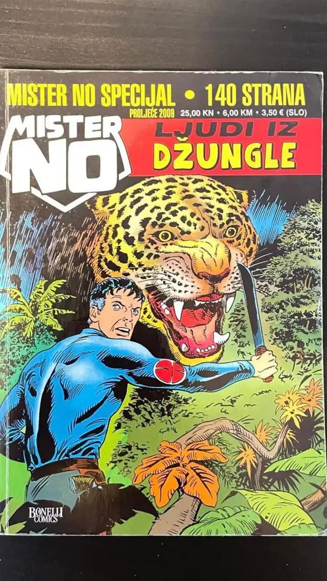 Capa de um gibi do Mister No