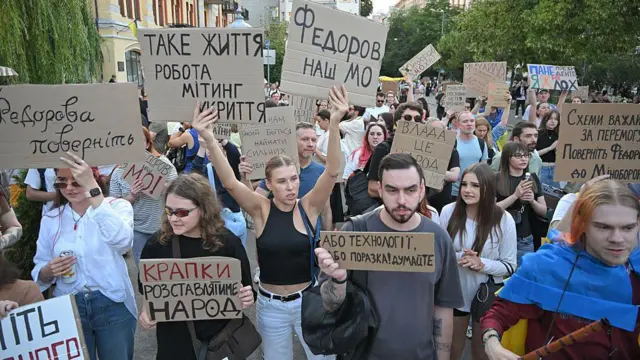 протесты с поддержку Федорова