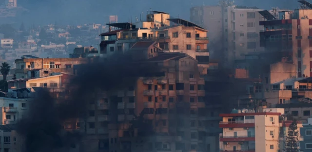 लेबनान के दक्षिणी इलाक़ों में इसराइली हमले के बाद की तस्वीर