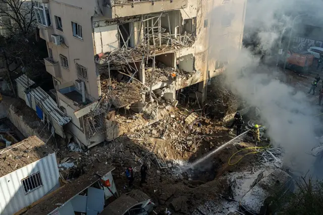 ၂၀၂၆ မတ် ၂၄ ရက်မှာ တွေ့ရတဲ့ အစ္စရေးမြို့တော် တဲလ်အဗီမြို့ တိုက်ခိုက်ခံရပြီးအခြေအနေ 